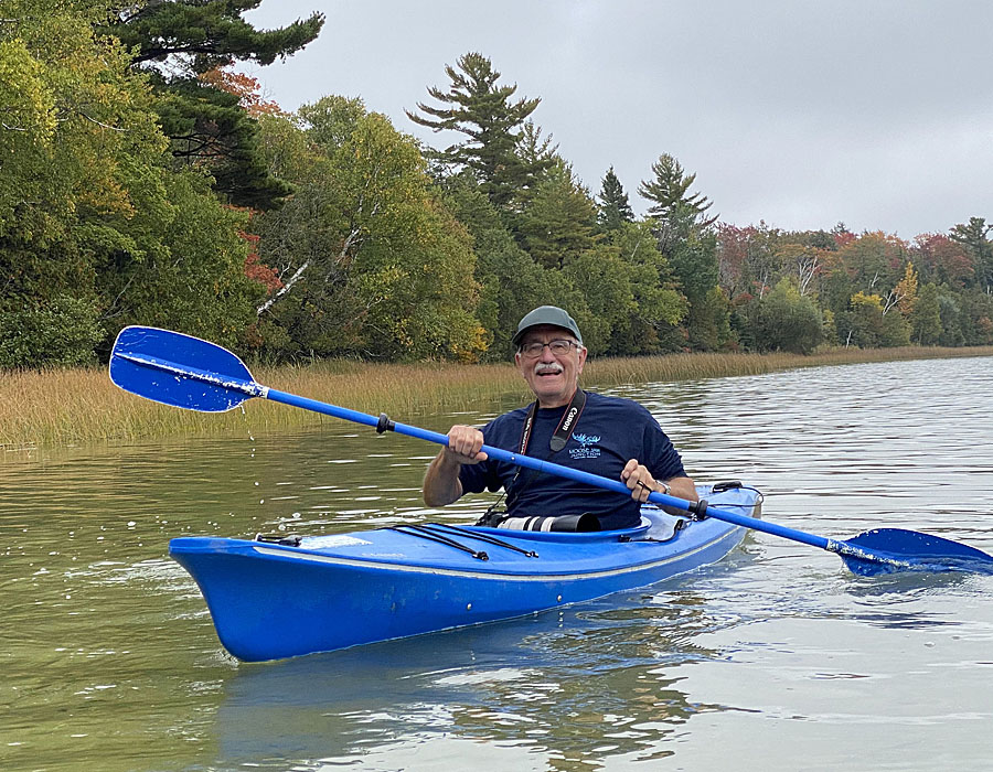 Gene in Kayak